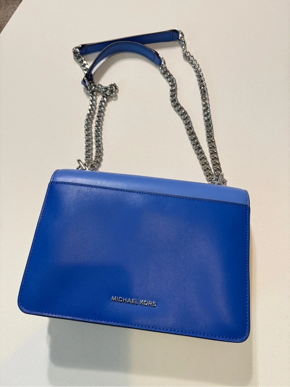 NWT MICHAEL KORS Grecian Blue Multi Jade Medium Shoulder Handbag